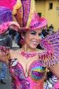 Morenada dancer in Peru Royalty Free Stock Photo