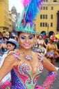 Morenada dancer in Peru Royalty Free Stock Photo