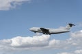 Moreno Valley, CA, USA - May 3, 2023: A U.S. Air Force C-5 Galaxy departing from March AFB. Royalty Free Stock Photo