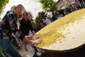 Morfontaine, France, May 2022 The largest rhubarb tart in the world, Guinness record