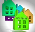 Morgage Or Mortgage Offer Icon Depicting Credit For Buying Real Estate - 3d Illustration