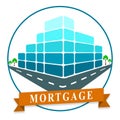 Morgage Or Mortgage Offer Icon Depicting Credit For Buying Real Estate - 3d Illustration
