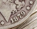 Morgan Dollar 1879 Royalty Free Stock Photo