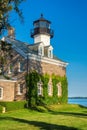 Morgan Point Lighthouse, Connecticut, USA Royalty Free Stock Photo