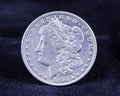 Morgan Silver Dollar 1890 Royalty Free Stock Photo