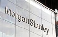 Morgan Stanley company sign Royalty Free Stock Photo