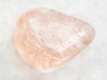 morganite (pink beryl) gemstone on white Royalty Free Stock Photo