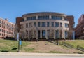 Entrance of Wise Library on WVU Campus in Morgantown