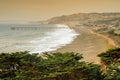 Pacifica Coastline with Smoky Skies after Napa fire.