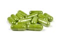 Moringa capsule pills Royalty Free Stock Photo