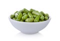 Moringa capsules in the bowl Royalty Free Stock Photo