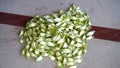 Moringa Oleifera seeds and fruit. Asian herbs have medicinal properties