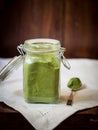 Moringa powder Royalty Free Stock Photo
