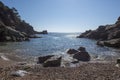 In the Morisca cove of Tossa de Mar, Costa brava