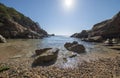 In the Morisca cove of Tossa de Mar, Costa brava