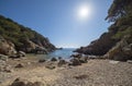 In the Morisca cove of Tossa de Mar, Costa brava