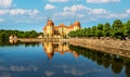 Moritzburg on a summer day. Castle from Saxony Royalty Free Stock Photo