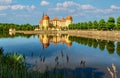 Moritzburg on a summer day. Castle from Saxony Royalty Free Stock Photo