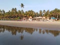 Morjim beach, Goa, India.