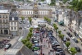 Car exhibition in Morlaix after the 26e randonnee du pays de fougeres