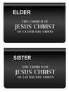 Mormon Elder And Sister Badge