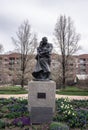 Statue at Brigham Young Family Memorial Cemetery, downtown salt lake city, Utah, USA Royalty Free Stock Photo