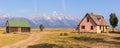 Mormon Row Cabins in Grand Teton National Park Royalty Free Stock Photo