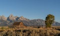 Mormon Row, Grand Tetons, Wyoming Royalty Free Stock Photo