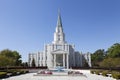 The Houston Texas Temple in Houston, Texas Royalty Free Stock Photo