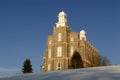 Mormon Temple in Logan Utah in the Winter Royalty Free Stock Photo