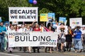 Mormons building bridges at the Salt Lake City Gay Pride Parade