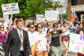 Mormons building bridges at the Salt Lake City Gay Pride Parade