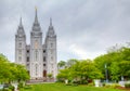 Mormons' Temple in Salt Lake City, UT Royalty Free Stock Photo