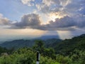 Morni hills greenery clouds Royalty Free Stock Photo