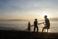 The morning activities of traditional fishermen