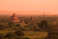 Morning of the ancient Bagan, Myanmar Burma