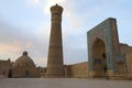 Morning at the ancient Kalyan minaret. Bukhara, Uzbekistan