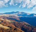 Morning in autumn Carpathian