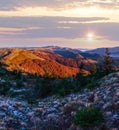 Morning in autumn Carpathian