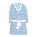 Morning bathing dressing gown icon cartoon vector. Luxury apparel