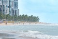 Morning at the beach of Boa Viagem in Recife, Pernambuco state, Brazil Royalty Free Stock Photo