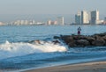 Morning at the beach Royalty Free Stock Photo