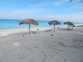 Morning on the beach Varadero, Cuba Royalty Free Stock Photo