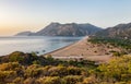 Morning on the beach in the village of Cirali.