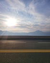 Morning beautiful sky view in jabel jais mountain