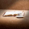 Morning Bible reading Royalty Free Stock Photo