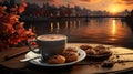 Morning Bliss: Coffee and the Perfect Start Royalty Free Stock Photo