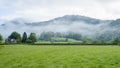 Morning mist in the Borrowdale valley Royalty Free Stock Photo