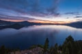 Morning Breaks Over Crater Lake