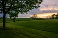 Morning Breaks Over Rolling Kentucky Fields